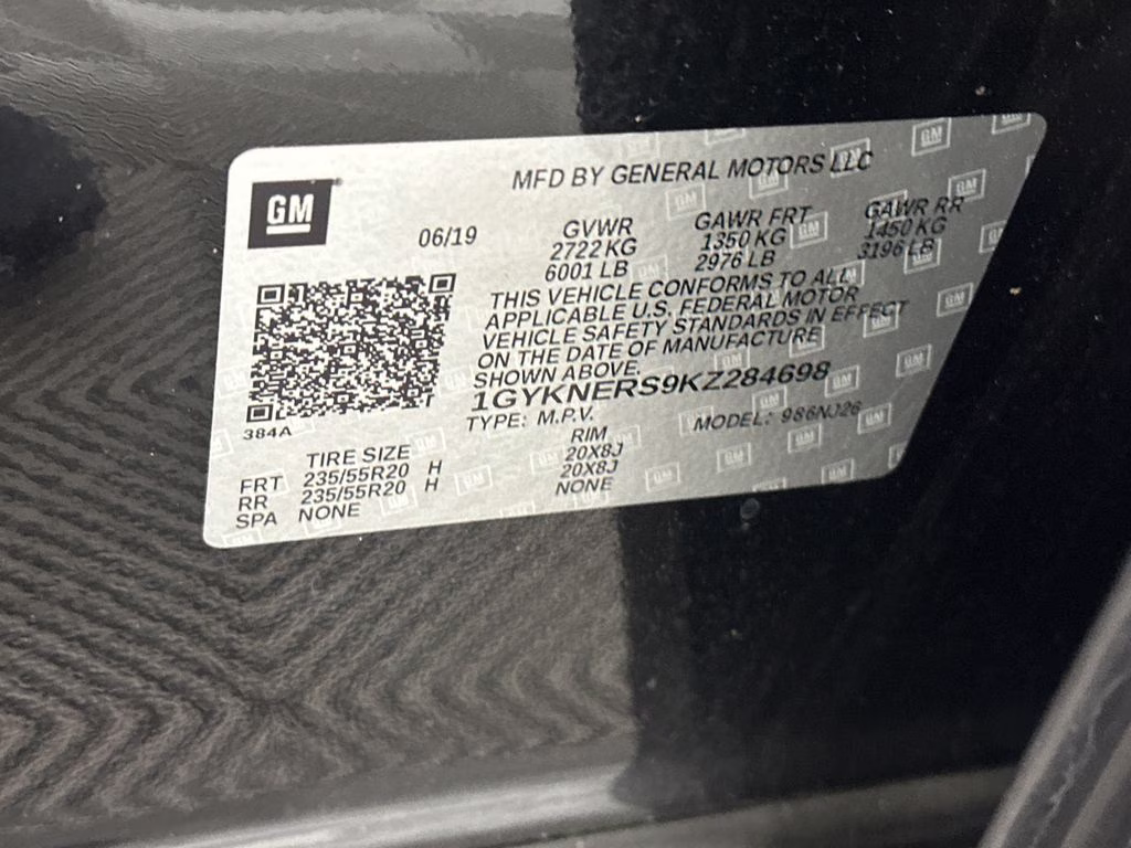2019 Stellar Black Metallic Cadillac XT5 Premium Luxury FWD SUV