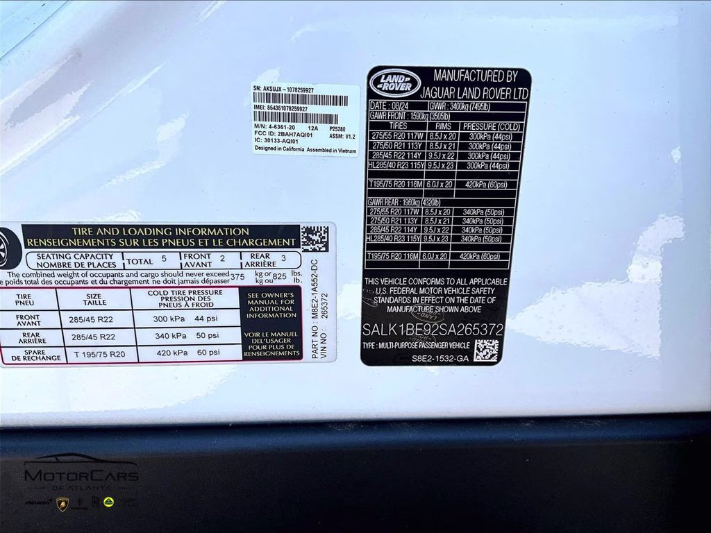 2025 Fuji White Land Rover Range Rover Autobiography SV AWD SUV