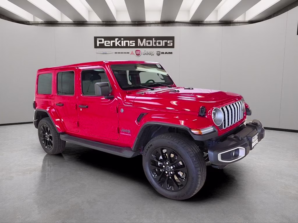 2025 Firecracker Red Clearcoat Jeep Wrangler 4xe Sahara 4X4 SUV