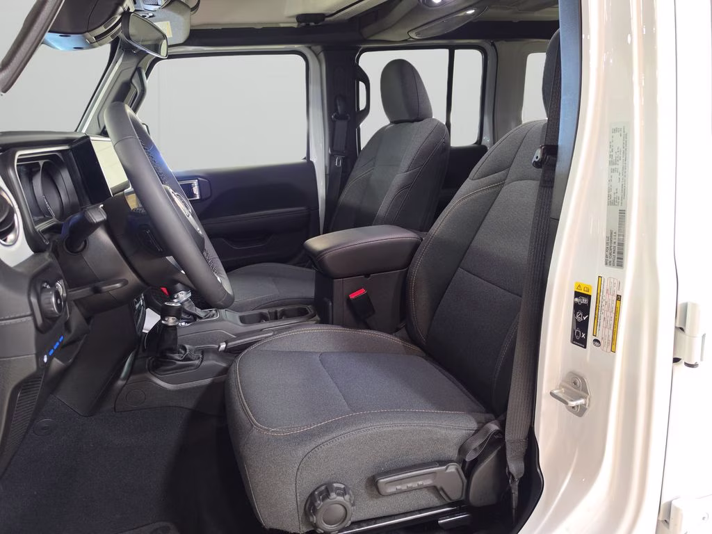 2025 Bright White Clearcoat Jeep Wrangler 4xe Sahara 4X4 SUV