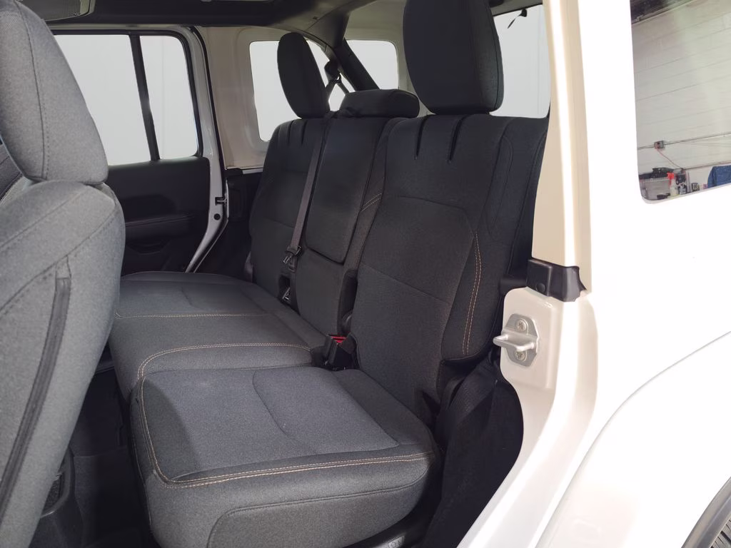 2025 Bright White Clearcoat Jeep Wrangler 4xe Sahara 4X4 SUV