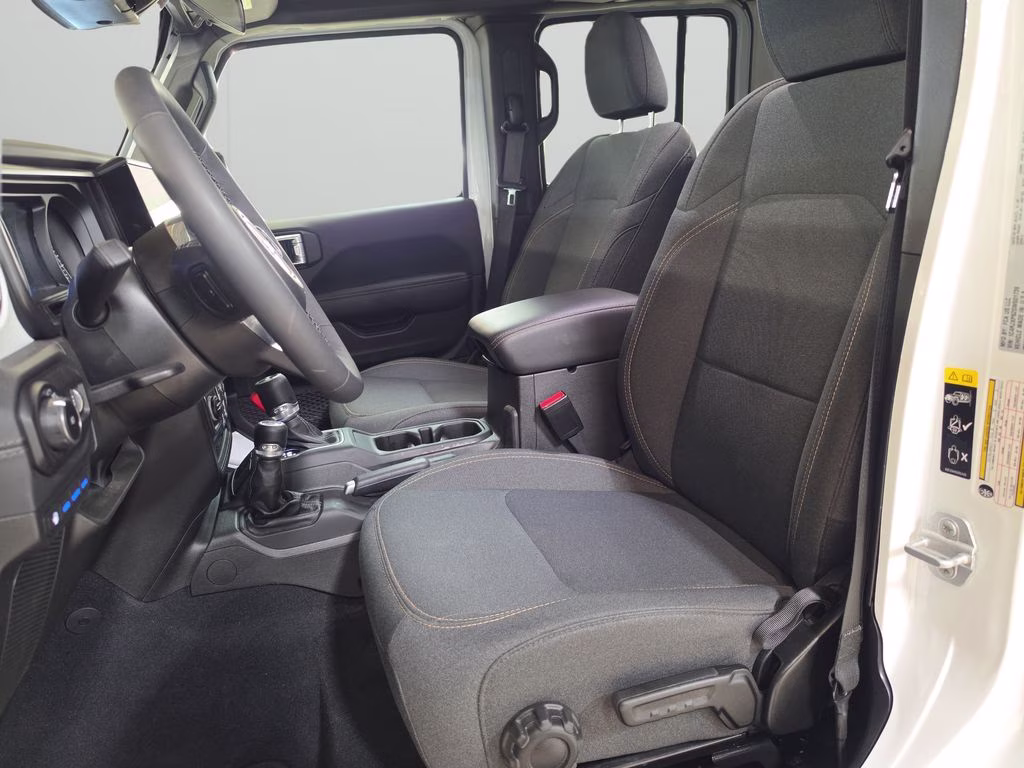 2025 Bright White Clearcoat Jeep Wrangler 4xe Sahara 4X4 SUV