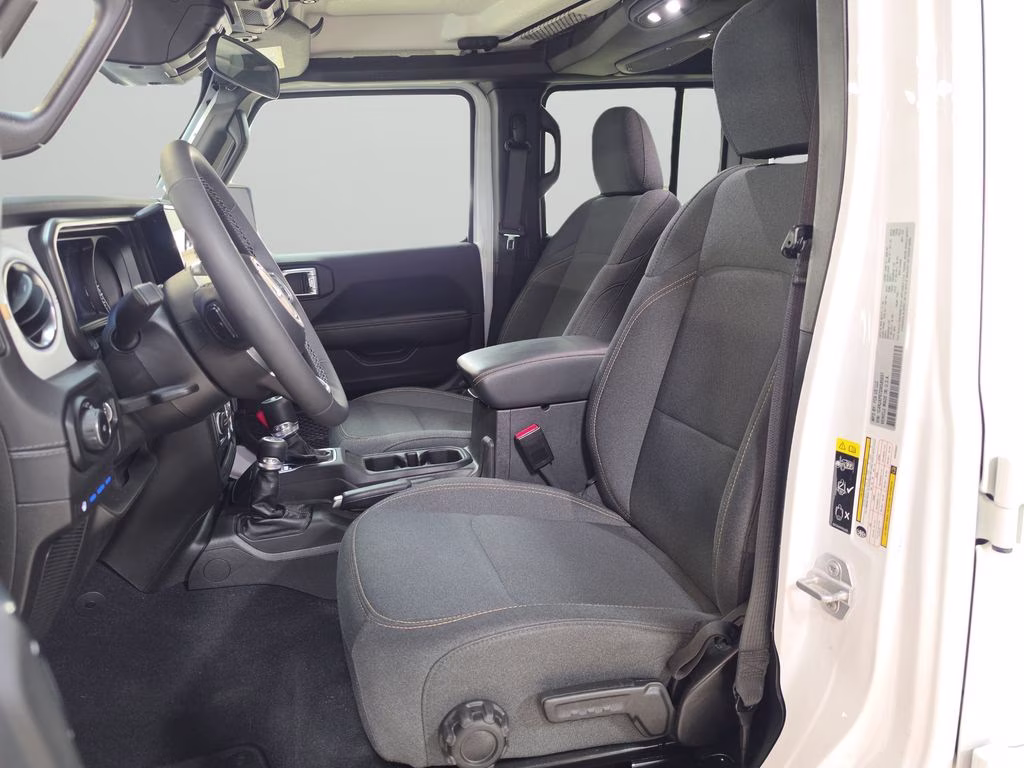 2025 Bright White Clearcoat Jeep Wrangler 4xe Sahara 4X4 SUV