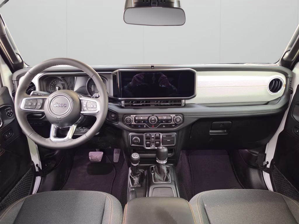 2025 Bright White Clearcoat Jeep Wrangler 4xe Sahara 4X4 SUV