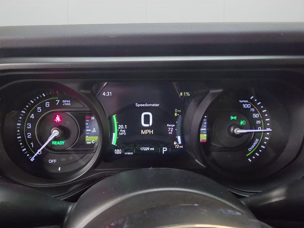 2025 Bright White Clearcoat Jeep Wrangler 4xe Sahara 4X4 SUV