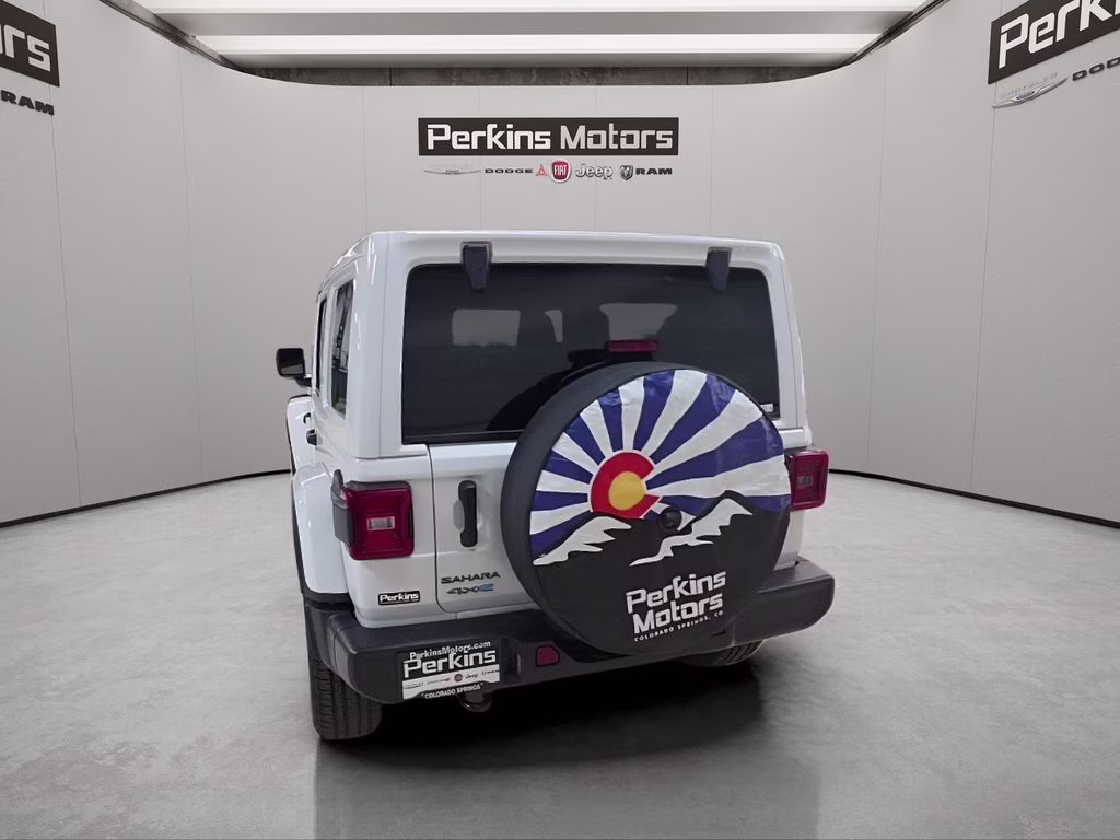 2025 Bright White Clearcoat Jeep Wrangler 4xe Sahara 4X4 SUV
