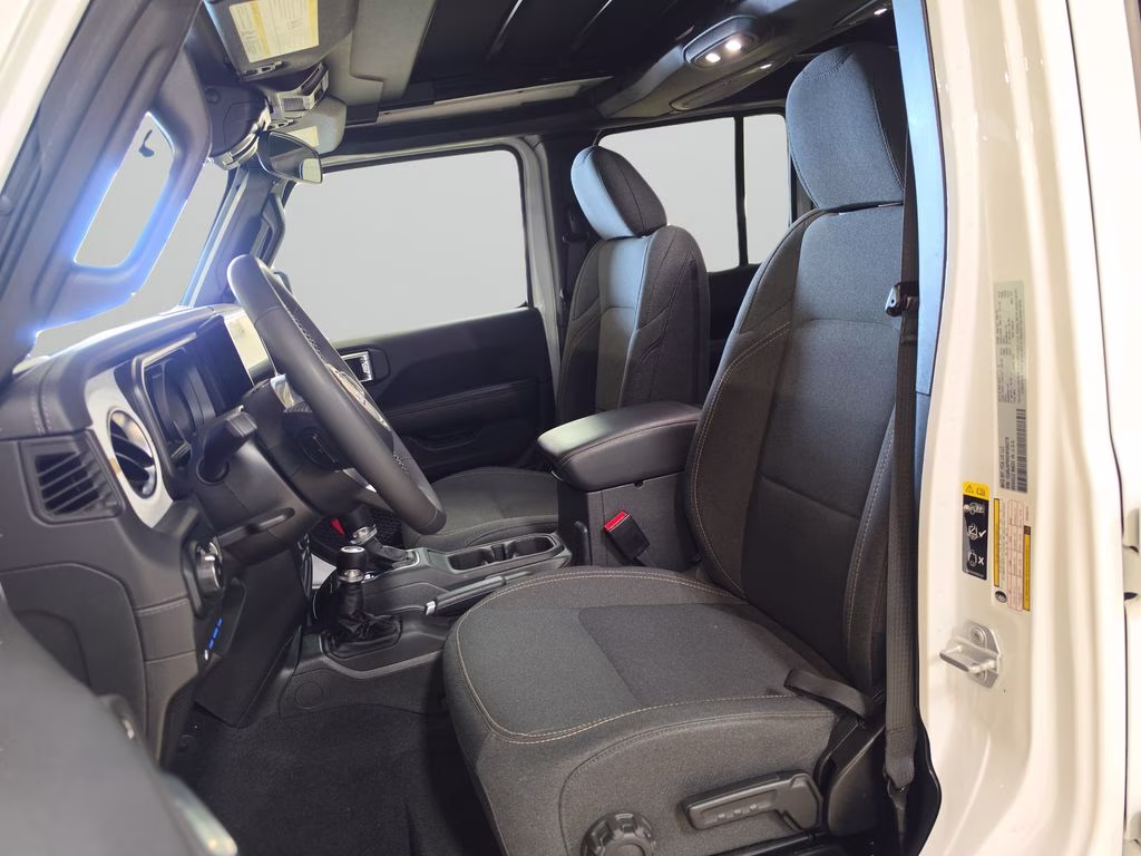 2025 Bright White Clearcoat Jeep Wrangler 4xe Sahara 4X4 SUV