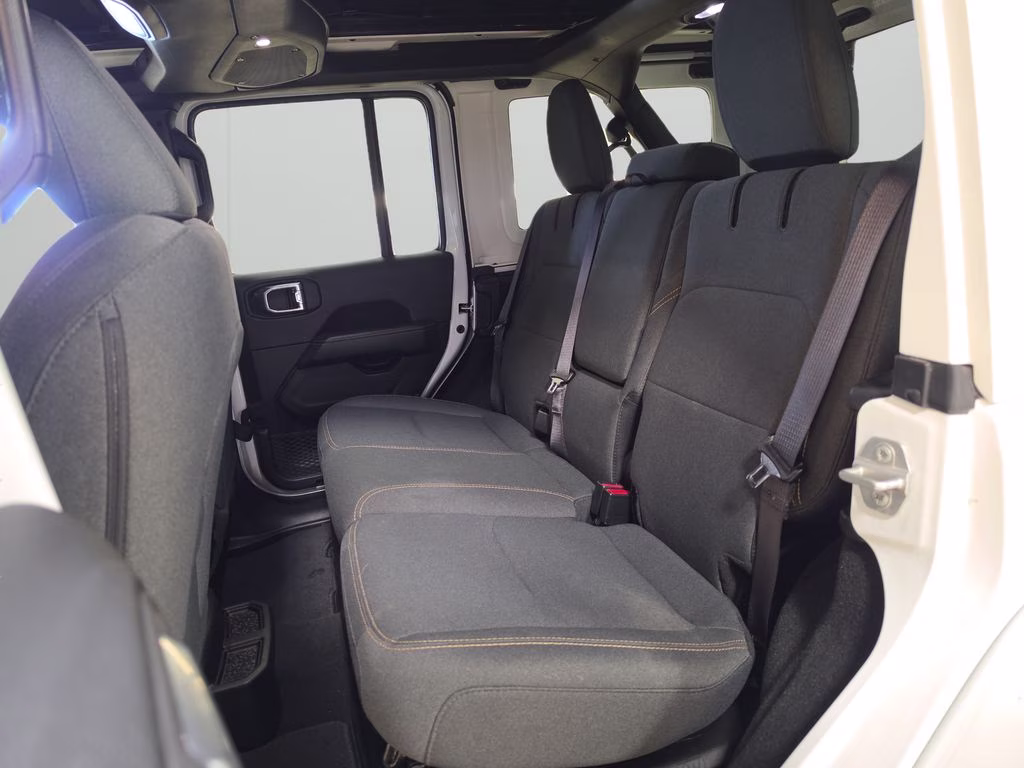 2025 Bright White Clearcoat Jeep Wrangler 4xe Sahara 4X4 SUV
