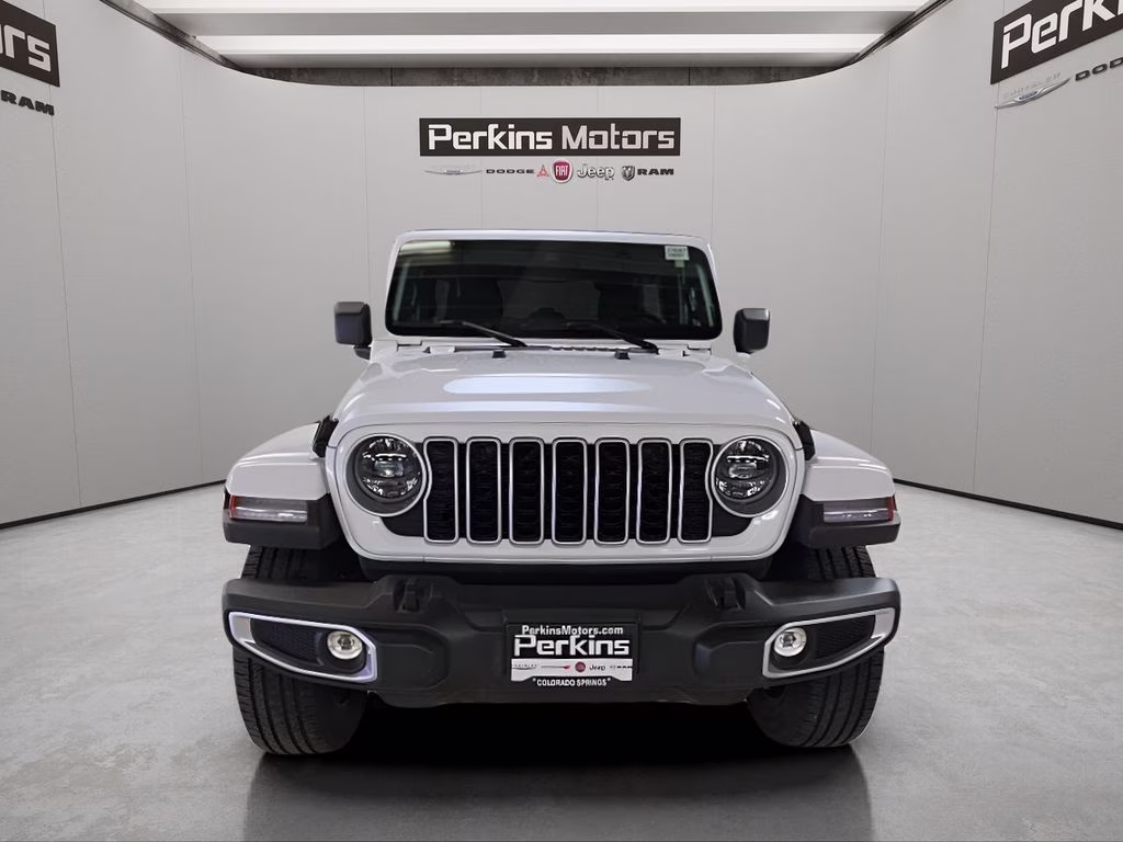2025 Bright White Clearcoat Jeep Wrangler 4xe Sahara 4X4 SUV