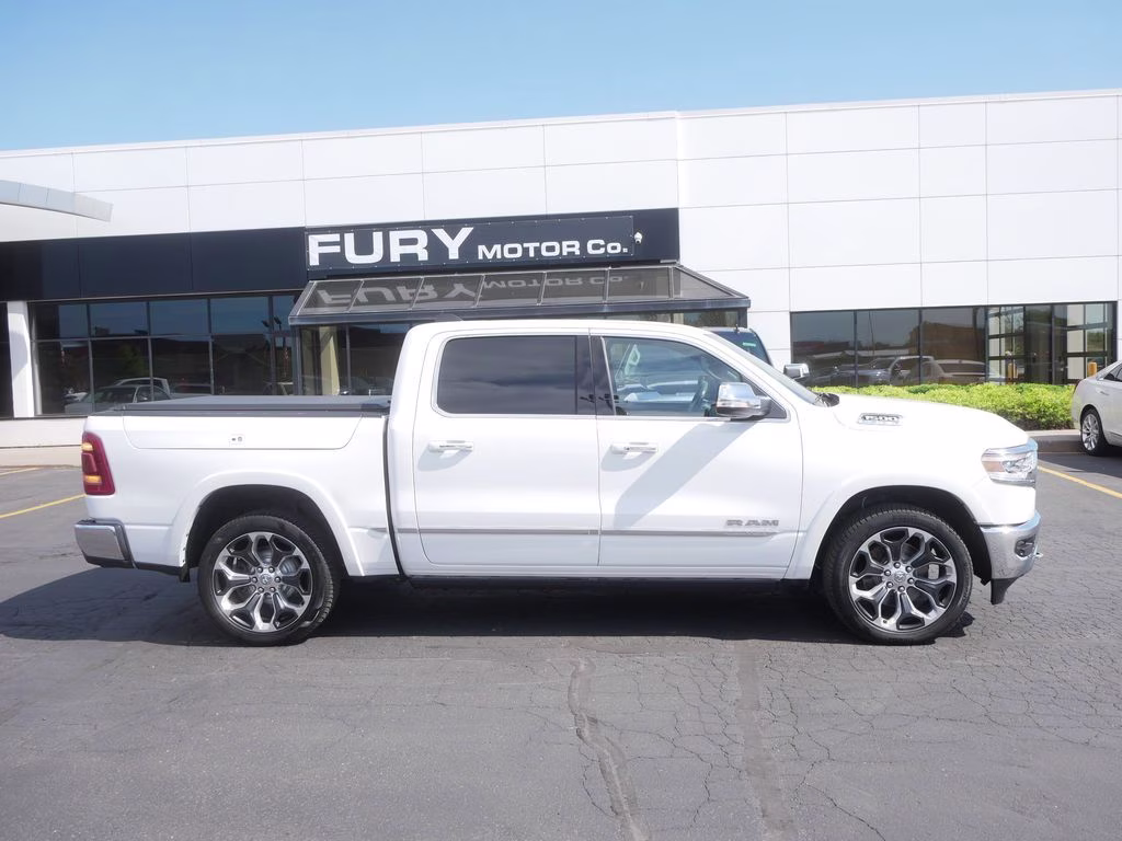 2020 Ivory White Tri-Coat Pearlcoat Ram 1500 Limited 4X4 Truck