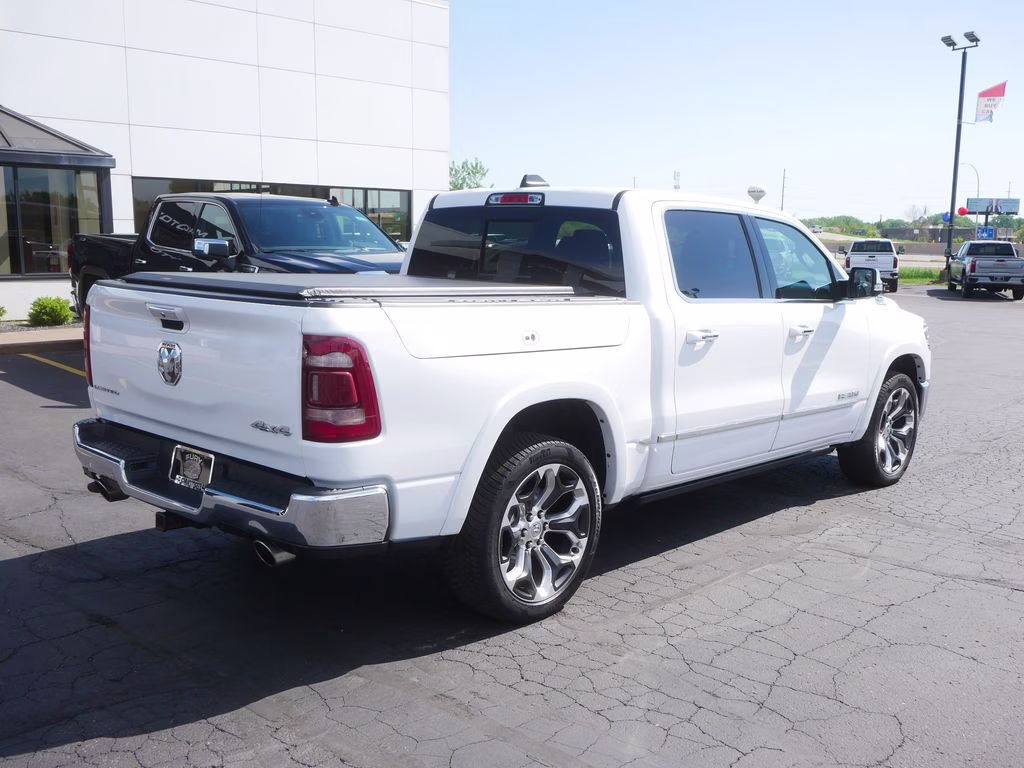 2020 Ivory White Tri-Coat Pearlcoat Ram 1500 Limited 4X4 Truck