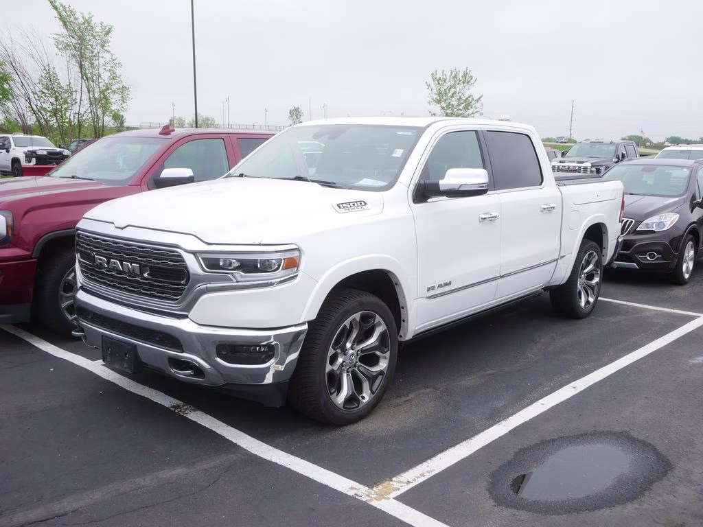 2020 Ivory White Tri-Coat Pearlcoat Ram 1500 Limited 4X4 Truck