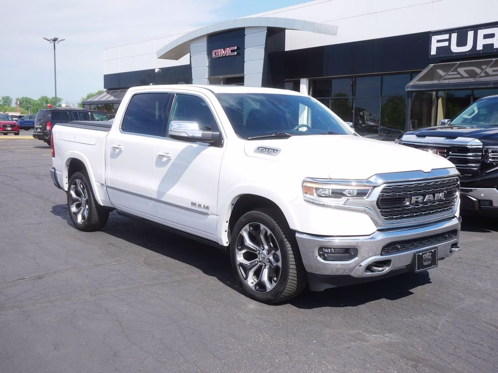 2020 Ivory White Tri-Coat Pearlcoat Ram 1500 Limited 4X4 Truck
