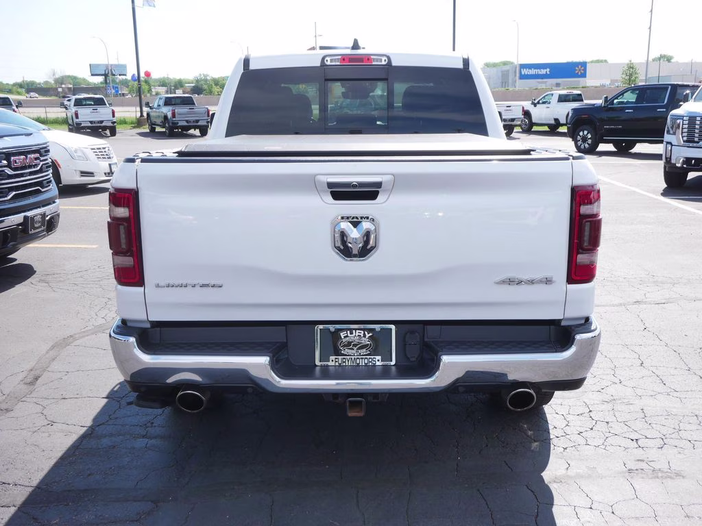 2020 Ivory White Tri-Coat Pearlcoat Ram 1500 Limited 4X4 Truck
