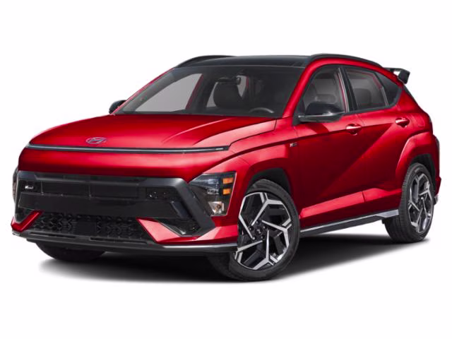 2025 Ultimate Red Metallic Hyundai Kona N Line AWD SUV