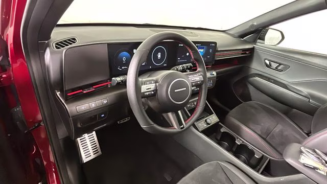 2025 Ultimate Red Metallic Hyundai Kona N Line AWD SUV