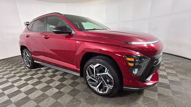 2025 Ultimate Red Metallic Hyundai Kona N Line AWD SUV
