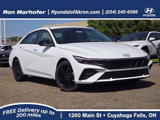 2026 Serenity White Pearl Hyundai Elantra SEL Sport FWD Sedan