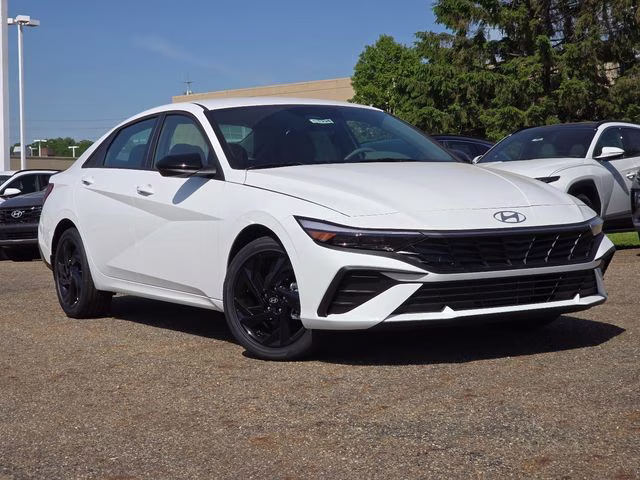 2026 Serenity White Pearl Hyundai Elantra SEL Sport FWD Sedan