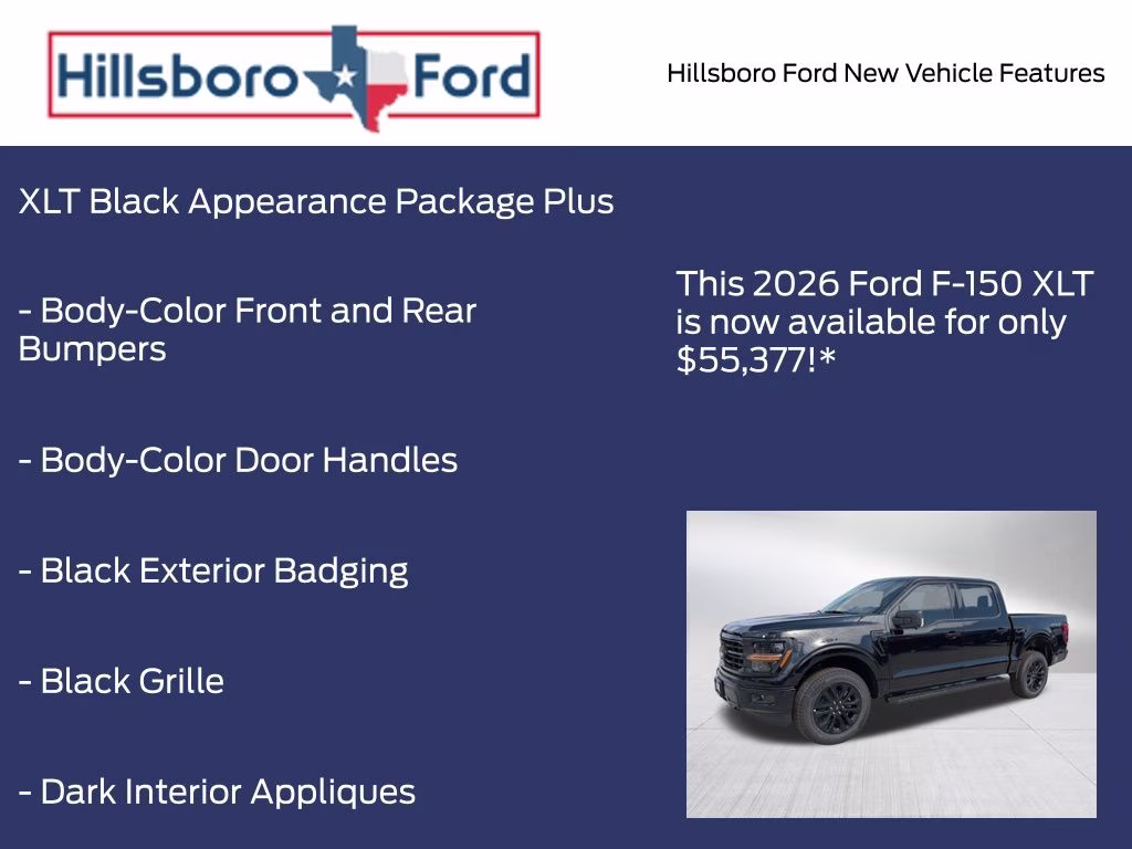 2026 Agate Black Metallic Ford F-150 XLT 4X4 Truck