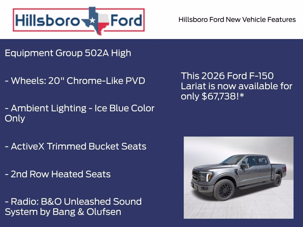 2026 Carbonized Gray Metallic Ford F-150 Lariat 4X4 Truck