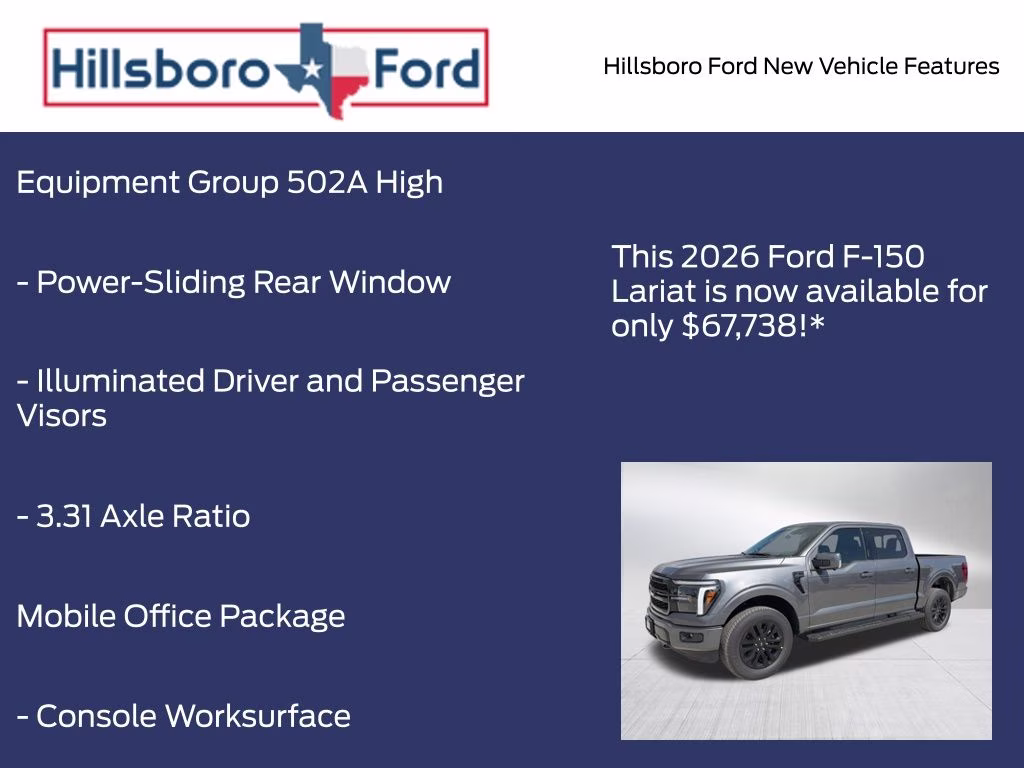 2026 Carbonized Gray Metallic Ford F-150 Lariat 4X4 Truck