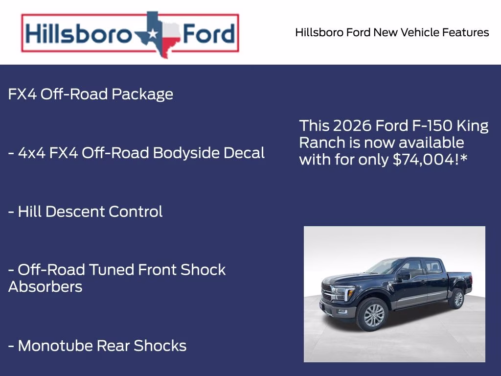 2026 Antimatter Blue Metallic Ford F-150 King Ranch 4X4 Truck