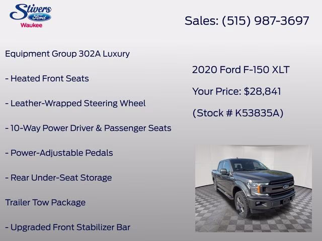 2020 Magnetic Ford F-150 XLT 4X4 Truck