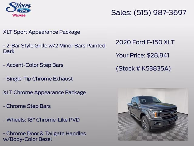 2020 Magnetic Ford F-150 XLT 4X4 Truck