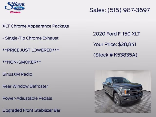 2020 Magnetic Ford F-150 XLT 4X4 Truck