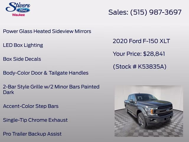 2020 Magnetic Ford F-150 XLT 4X4 Truck