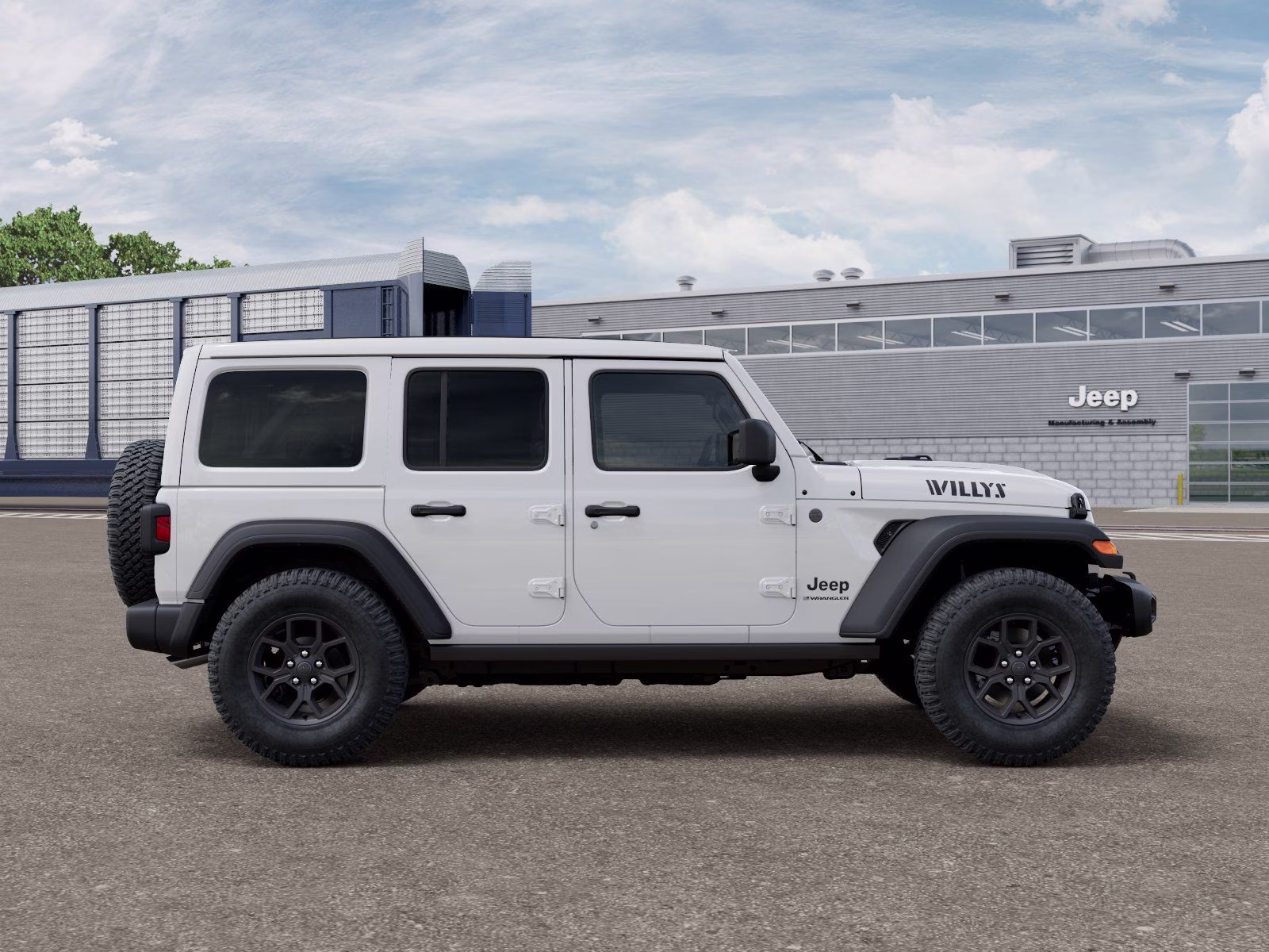 2026 Bright White Clearcoat Jeep Wrangler Willys 4X4 SUV