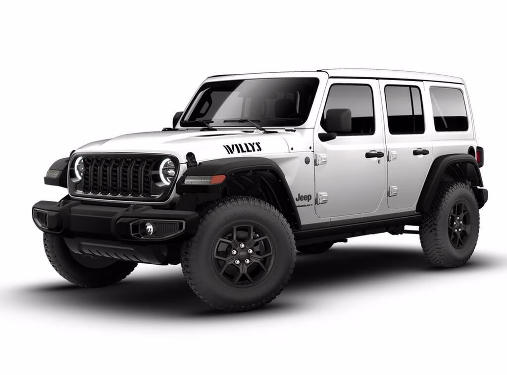 2026 Bright White Clear Coat Jeep Wrangler Wrangler 4-door Willys 4X4 4-door