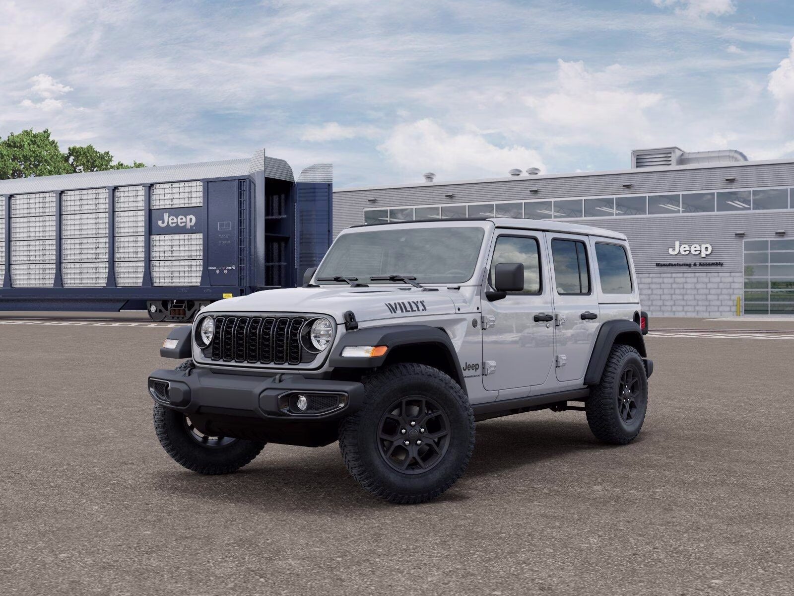 2026 Bright White Clear Coat Jeep Wrangler Wrangler 4-door Willys 4X4 4-door