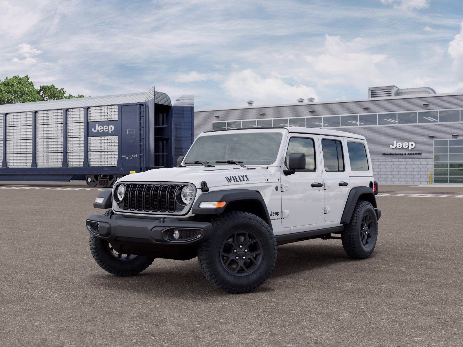 2026 Bright White Clear Coat Jeep Wrangler Wrangler 4-door Willys 4X4 4-door