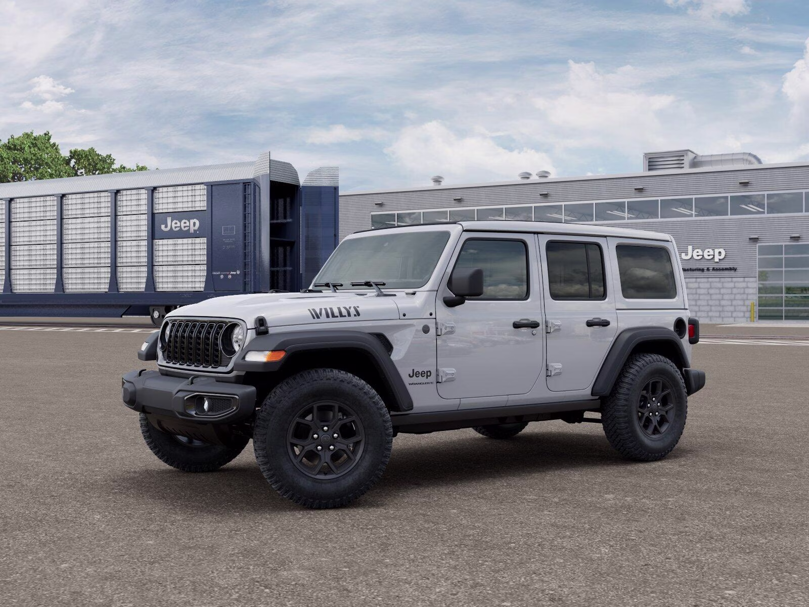 2026 Bright White Clear Coat Jeep Wrangler Wrangler 4-door Willys 4X4 4-door