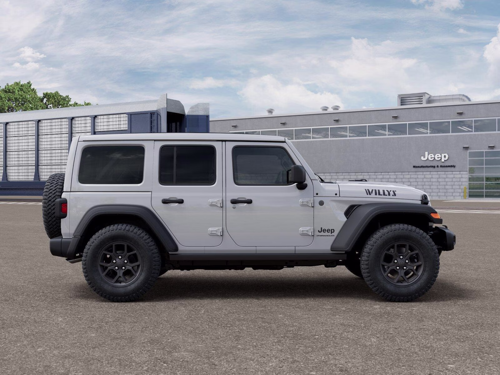 2026 Bright White Clear Coat Jeep Wrangler Wrangler 4-door Willys 4X4 4-door