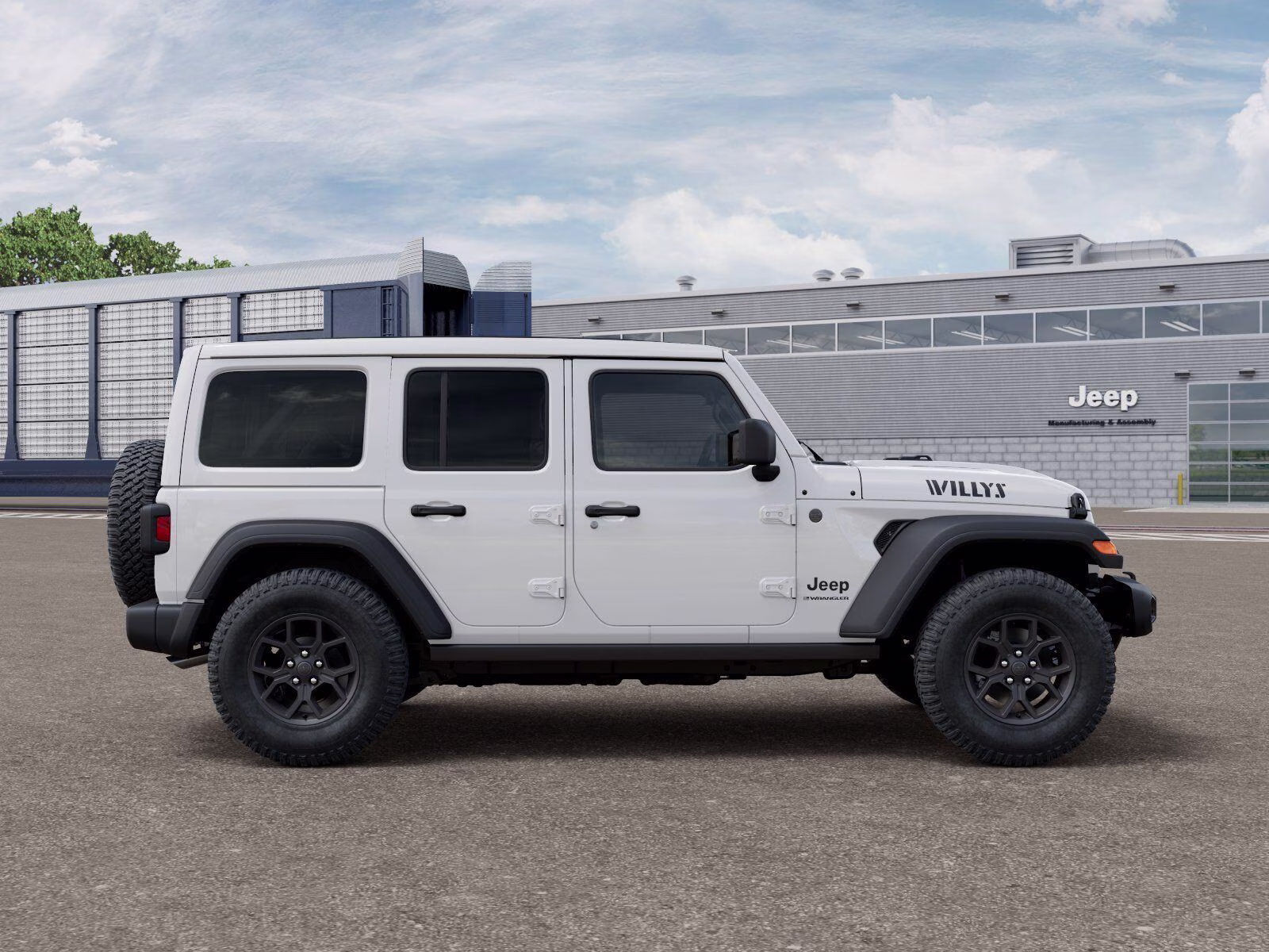 2026 Bright White Clear Coat Jeep Wrangler Wrangler 4-door Willys 4X4 4-door