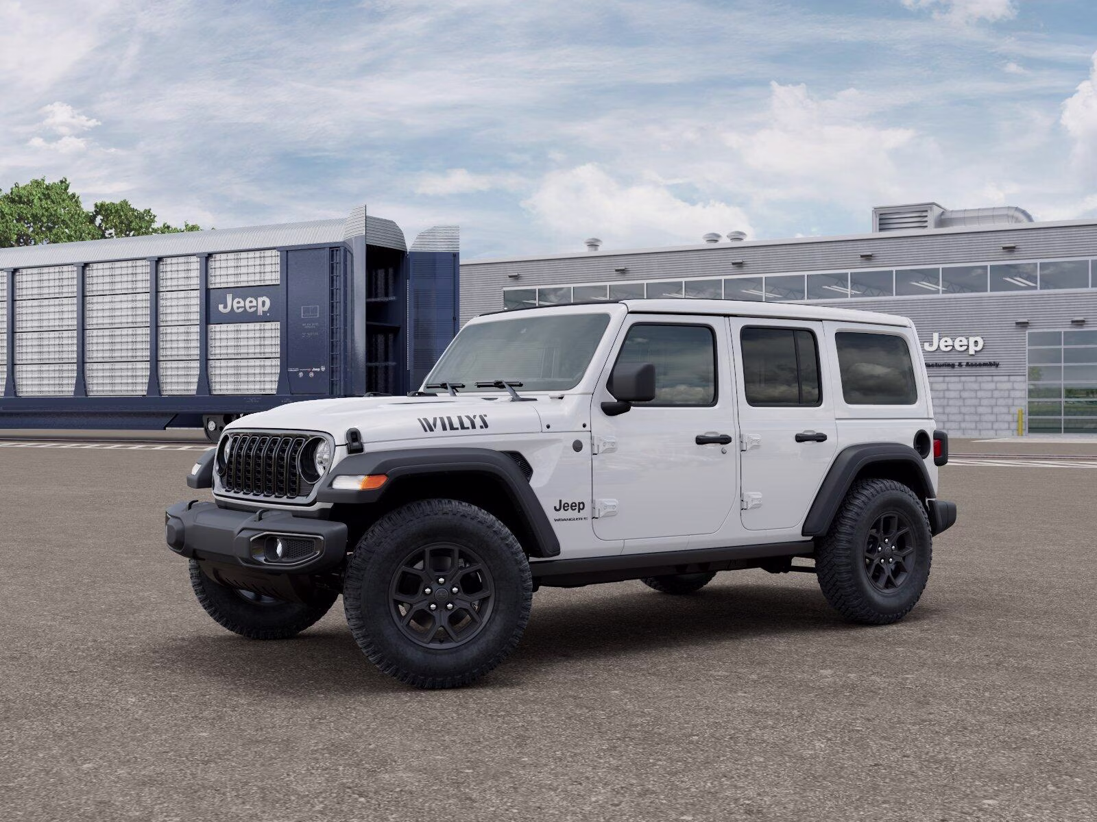 2026 Bright White Clear Coat Jeep Wrangler Wrangler 4-door Willys 4X4 4-door
