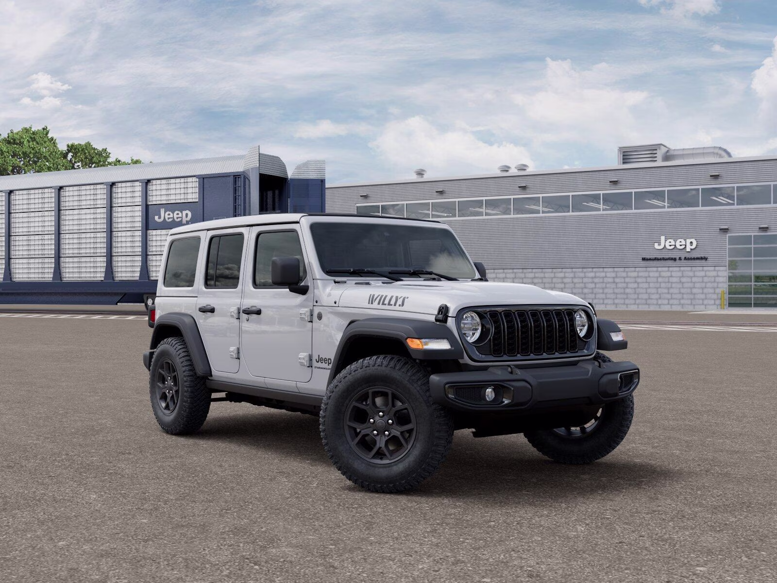 2026 Bright White Clear Coat Jeep Wrangler Wrangler 4-door Willys 4X4 4-door
