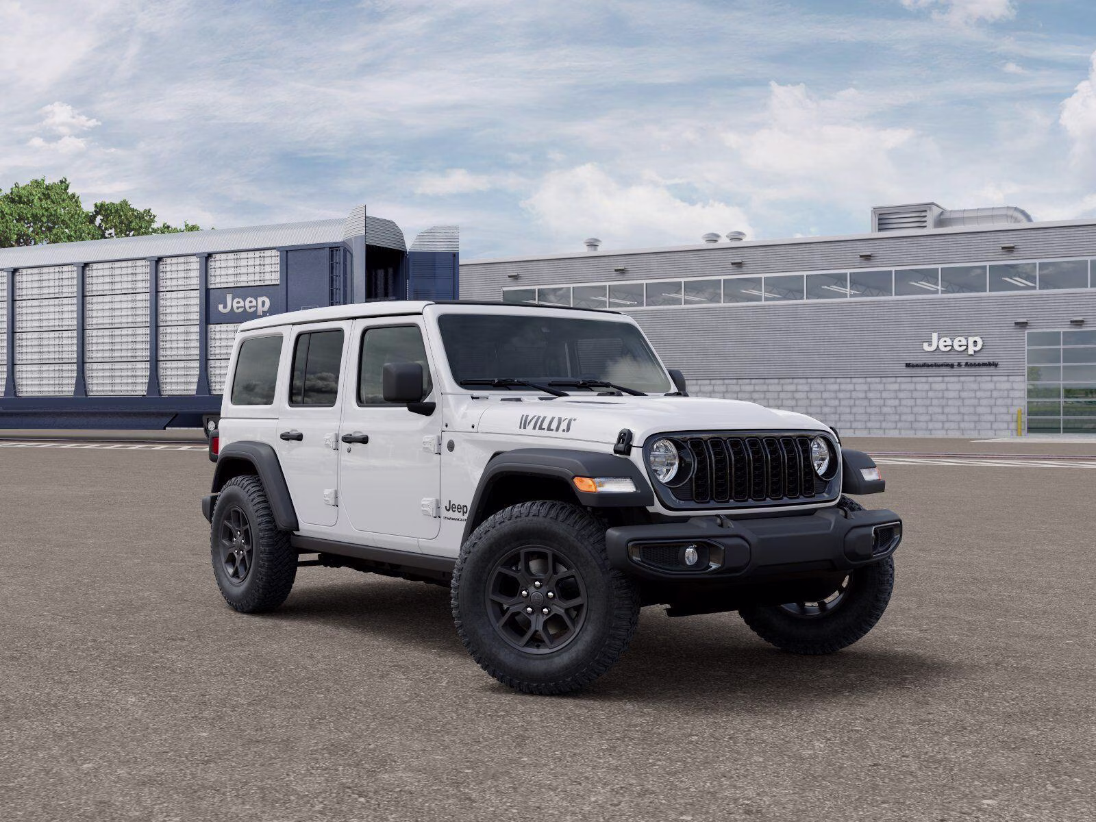 2026 Bright White Clear Coat Jeep Wrangler Wrangler 4-door Willys 4X4 4-door