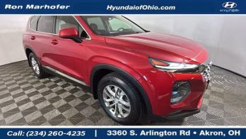 2019 Lava Orange Hyundai Santa Fe SEL FWD SUV