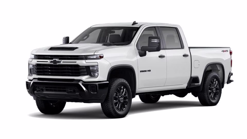 2026 White Chevrolet Silverado 2500 HD Custom 4X4 Truck