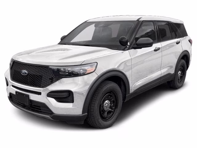 2026 Oxford White Ford Explorer Police AWD Crossover