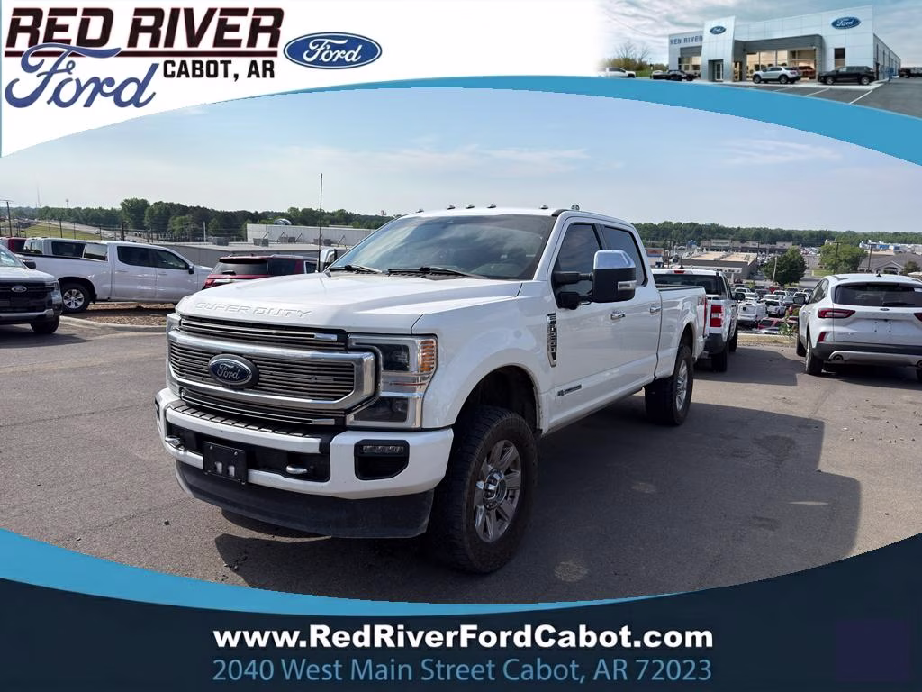 2022 Star White Ford Super Duty F-250 SRW Platinum 4X4 Truck