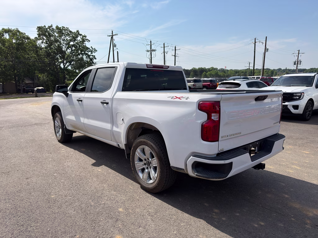 2023 Summit White Chevrolet Silverado Custom 4X4 Truck