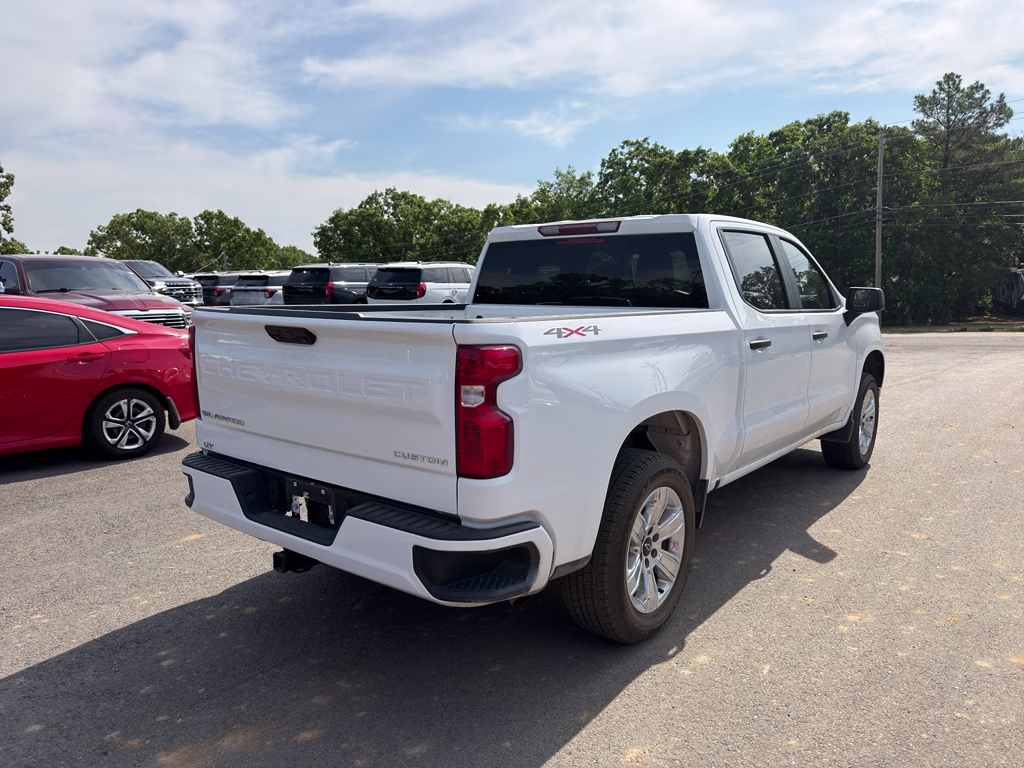 2023 Summit White Chevrolet Silverado Custom 4X4 Truck