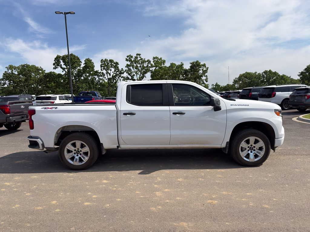 2023 Summit White Chevrolet Silverado Custom 4X4 Truck