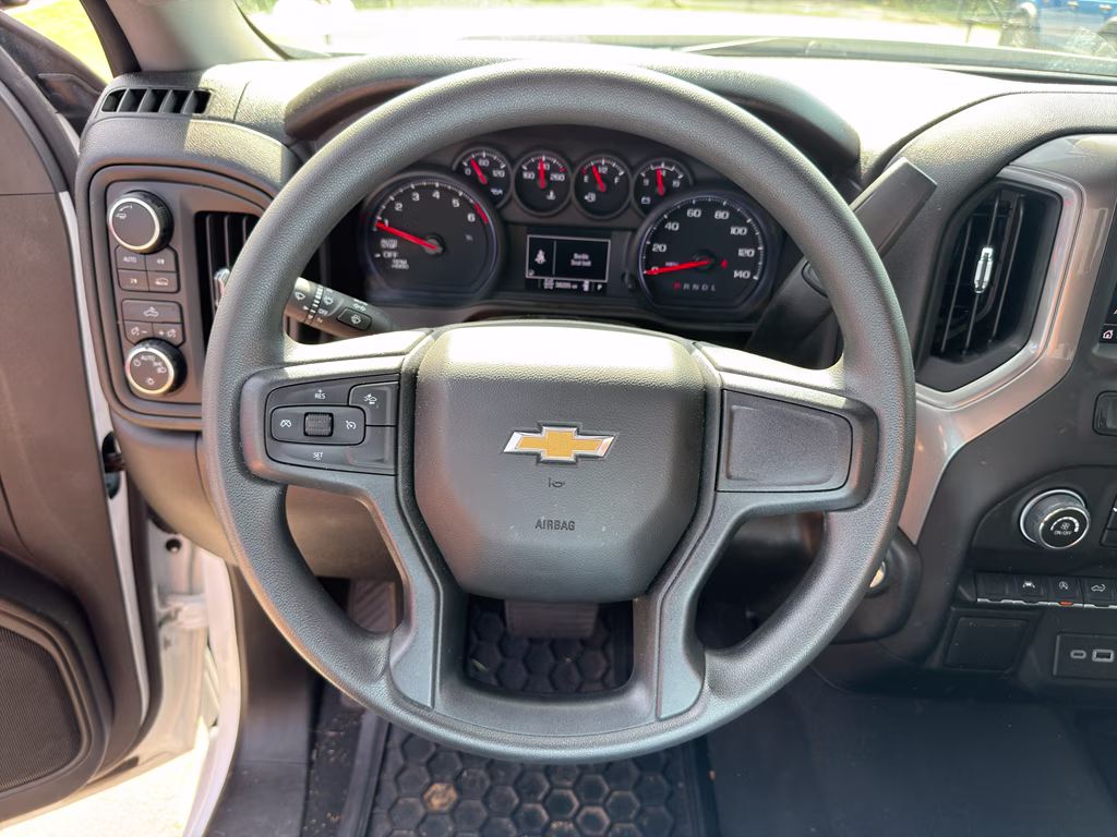 2023 Summit White Chevrolet Silverado Custom 4X4 Truck