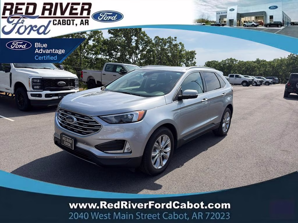2024 Iconic Silver Metallic Ford Edge Titanium AWD SUV